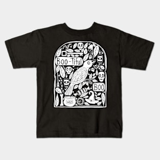 Tombstone Halloween Doodle Kids T-Shirt